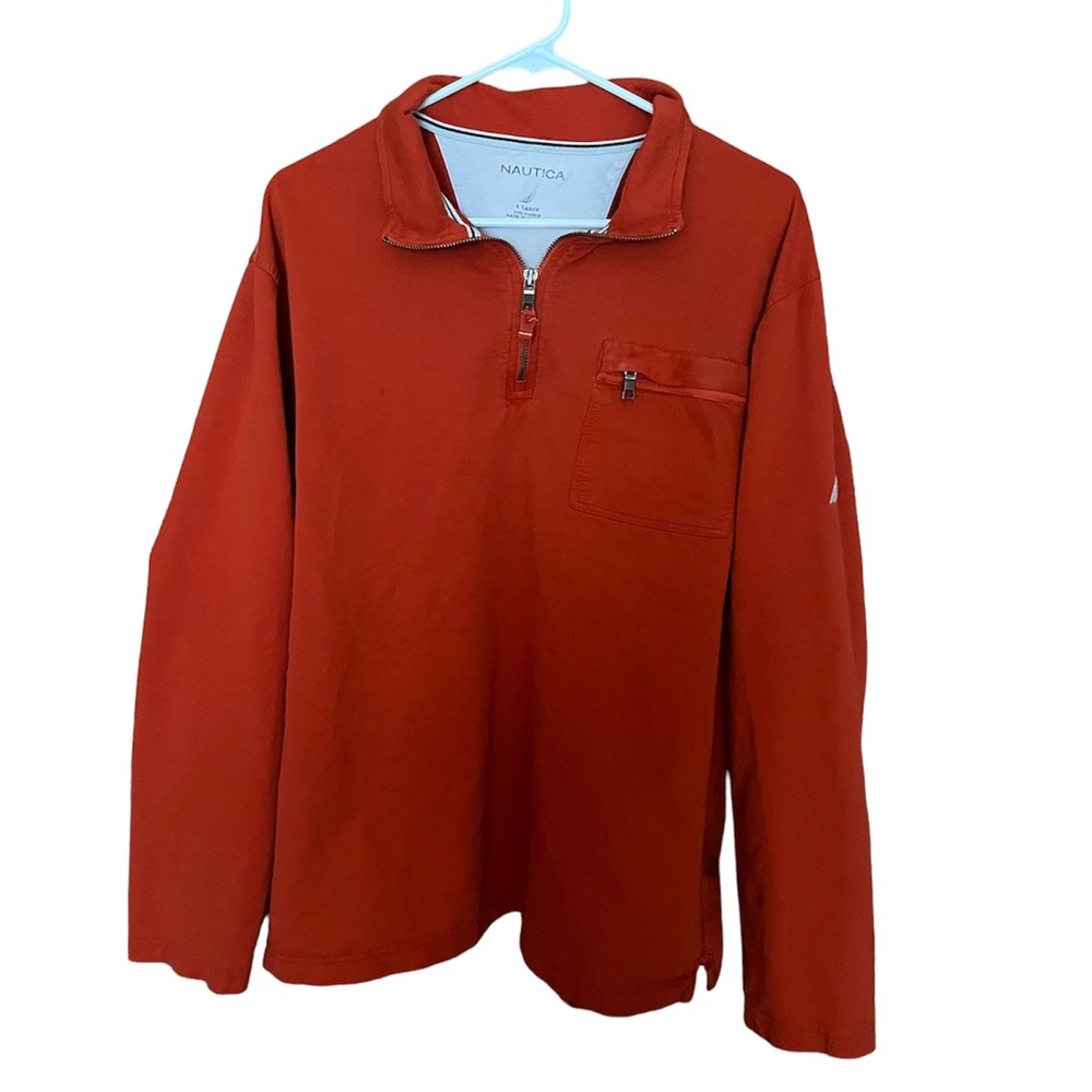 Burnt orange vintage quarter zip size XL from Nautica
